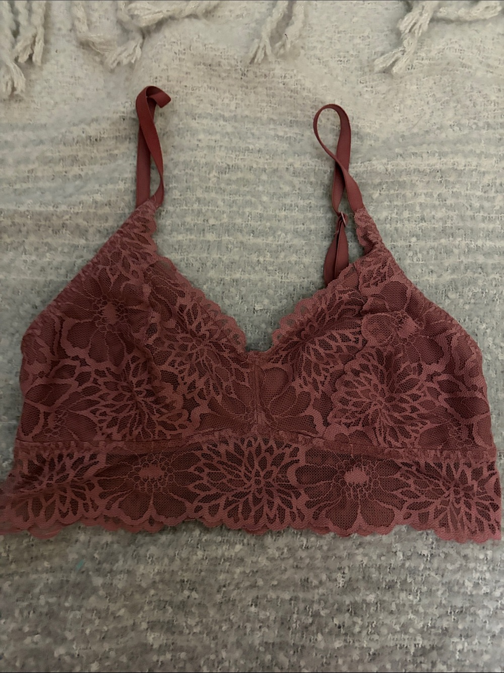 PINK Victoria's Secret Rose Lace Bralette
